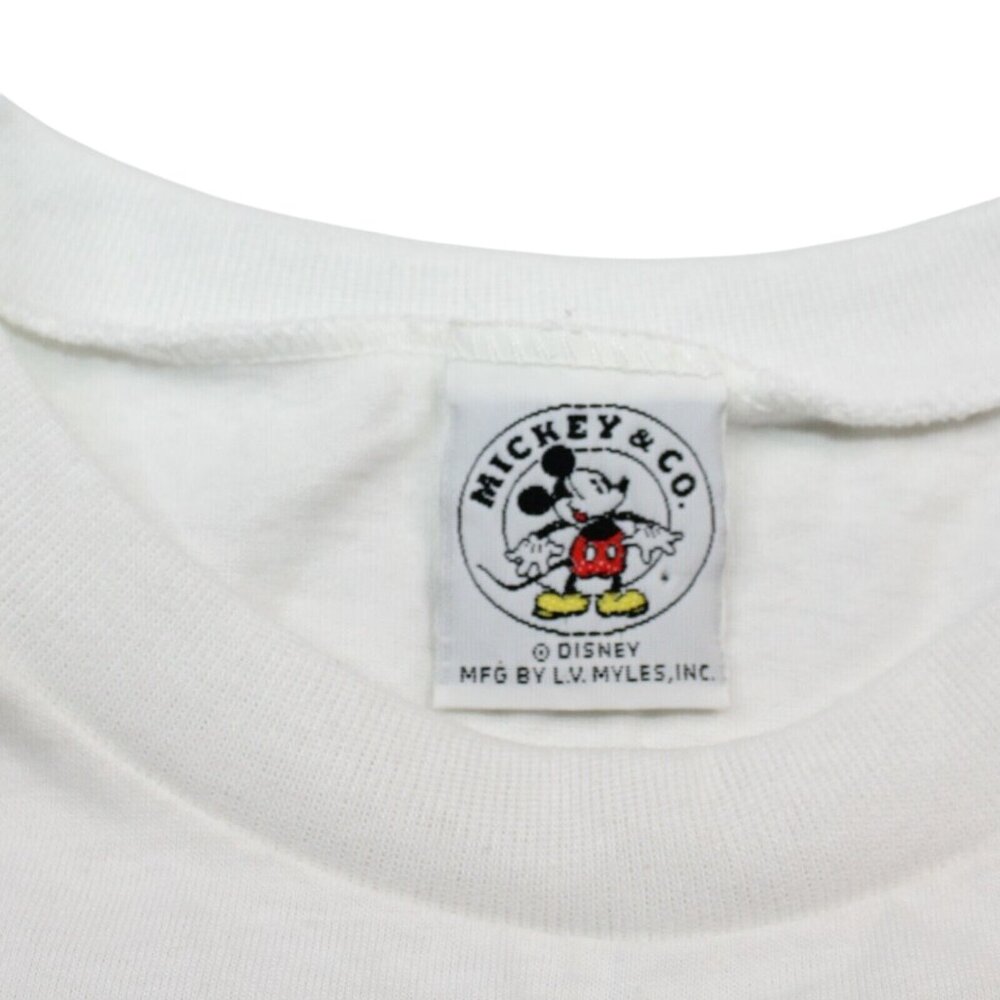 Vintage Mickey Mouse & Co Stars Stripes Patriotic One Size Fits All Night Shirt - Picture 9 of 12